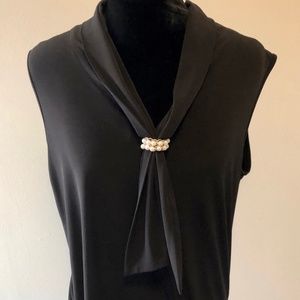 Karl Lagerfeld black sleeveless top
